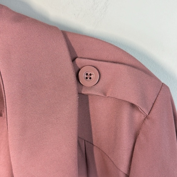 Torrid Mauve Pink Open Front Twill Jacket Size 3X - Picture 7 of 16